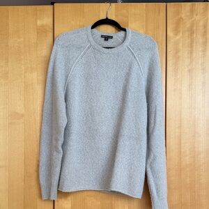 James Perse Men's Gray Cashmere Crewneck Sweater